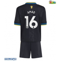 Manchester United Amad Diallo #16 Tredjedraktsett Barn 2025-26 Kortermet (+ Korte bukser)